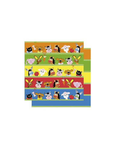 Popierius RAYHER Scrapbooking Animal Parade dekoratyvinis 30.5 x 30.5 cm 190 g. 1 vnt. - 1