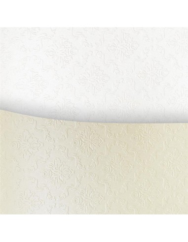 Dekoratyvinis popierius Galeria Papieru Premium Ornament White A4 230 gsm baltas - 1