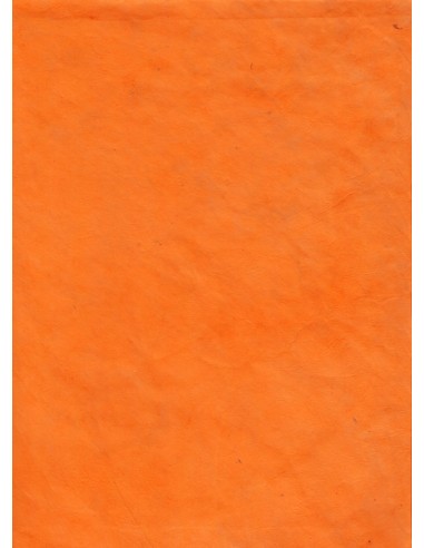 Dekoratyvinis popierius NEPALIETIŠKAS 06 orange A4 rankų darbo - 1