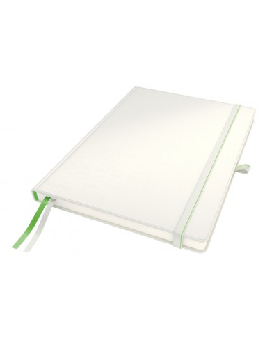 Užrašų knygelė LEITZ Complete A4 aukščiausios kokybės kietas viršelis langeliais su gumele 80 lapų baltas - 1