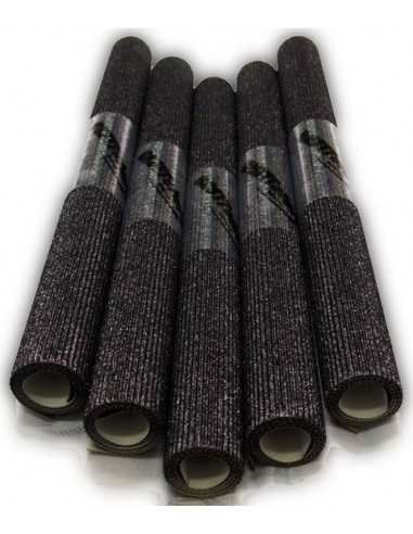 Gofruotas popierius BESTTOTAL blizgus Nr. 53 B2 50 x 70 mm black/juodas - 1