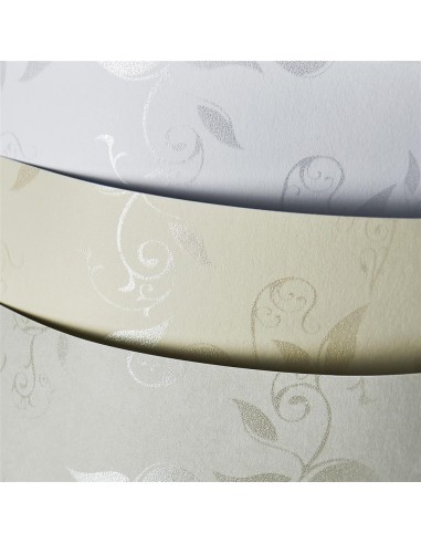 Dekoratyvinis popierius Galeria Papieru Premium Liana Cream A4 230 gsm kreminis - 1