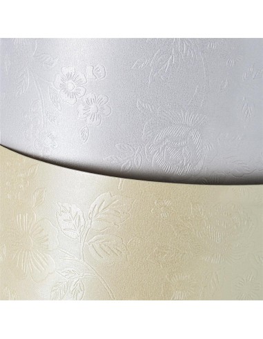 Dekoratyvinis popierius Galeria Papieru Premium Floral Diamond white A4 220 gsm deimanto baltumas - 1