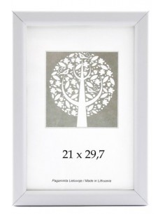 Rėmelis VAKARAS plastikinis 21 x 29,7 baltas - 1