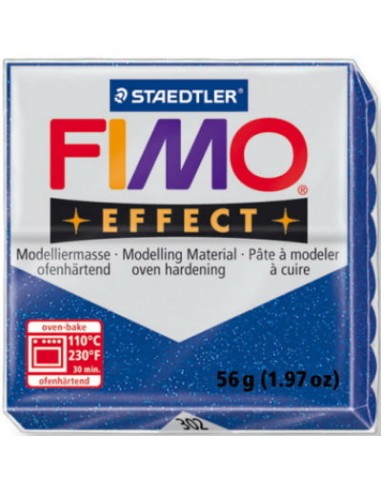Modeliavimo masė FIMO Effect 302 blizgi mėlynos spalvos 56 g - 1