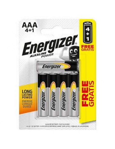 Šarminė baterija ENERGIZER Power E92 AAA 4 + 1 vnt. - 1
