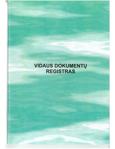 Vidaus dokumentų registracijos žurnalas - 1