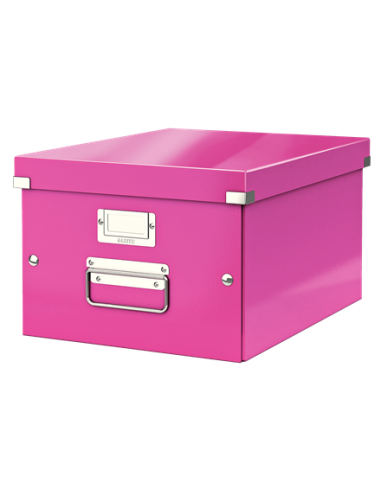 Archyvinė dėžė LEITZ Click & Storage Medium 281 x 200 x 370 mm rožinė - 1