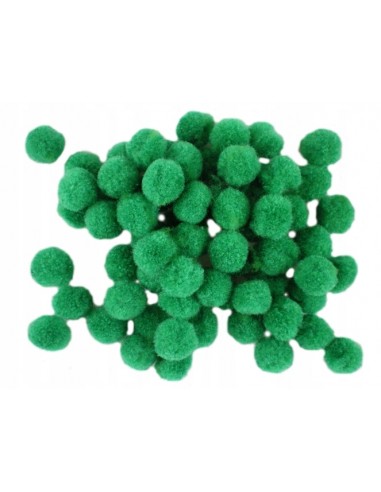 Bumbuliukai PAULA S.C. Pom-Pom akriliniai žali 1 cm 16 g. - 1