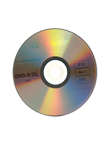 Diskas Verbatim DVD-R DL 8x 215min 8.5GB stora dėžutė - 1