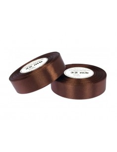 Atlasinė juostelė 8134 3 mm pločio ruda 91 m. - 1