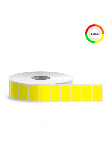 Lipni etiketė stačiakampis 40 x 25 mm neoninė geltona 1000 vnt. - 1