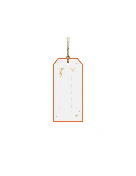 Etiketės dovanoms PARTY DECO 9 x 4 cm 12 vnt.