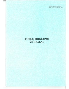 Pinigų mokėjimo žurnalas
