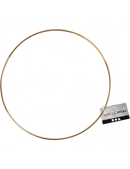 Metalinis žiedas CREATIV COMPANY 3 mm aukso spalvos 20 cm