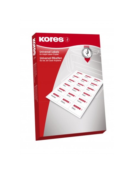 Lipnios etiketės KORES A4 105 x 148.5 mm 4 lape 100 vnt.