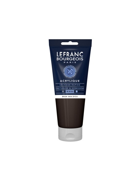 Akriliniai dažai LEFRANC BOURGEOIS Fine 111 Vandyke Brown 200 ml.