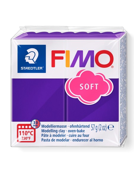 Modelinas FIMO Soft 63 polimerinis molis slyvų spalvos 56 g.