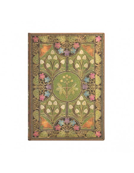 Eskizavimo popieriaus PAPERBLANKS Grande Poetry in Bloom A4 knyga vertikali kietu viršeliu su gumele 200 g/m² 112 lapų