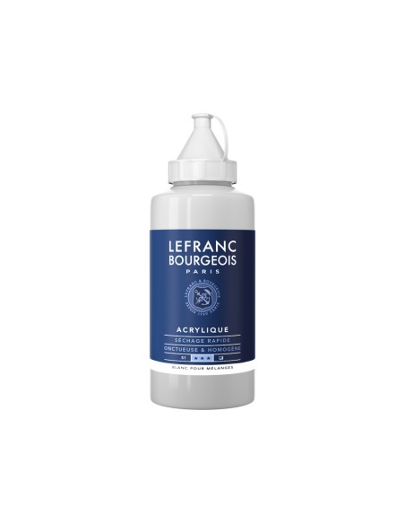 Akriliniai dažai LEFRANC BOURGEOIS Fine 800 Mixing White 750 ml.