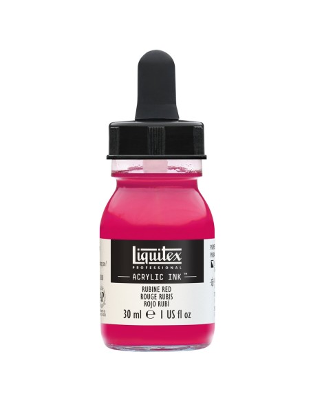 Akrilinis tušas LIQUITEX 388 Rubine Red 30 ml.