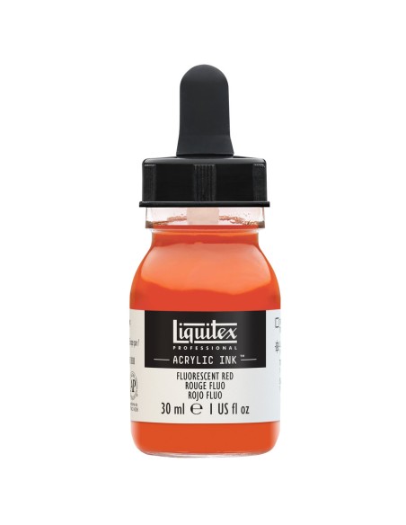 Akrilinis tušas LIQUITEX 983 Fluo Red 30 ml.