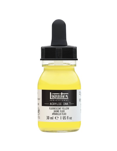 Akrilinis tušas LIQUITEX 981 Fluo Yellow 30 ml.