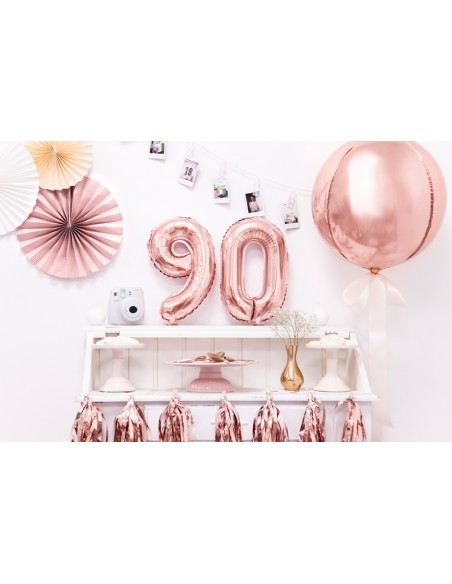 Balionas PARTY DECO 35 cm folinis skaičius 9 rožinis