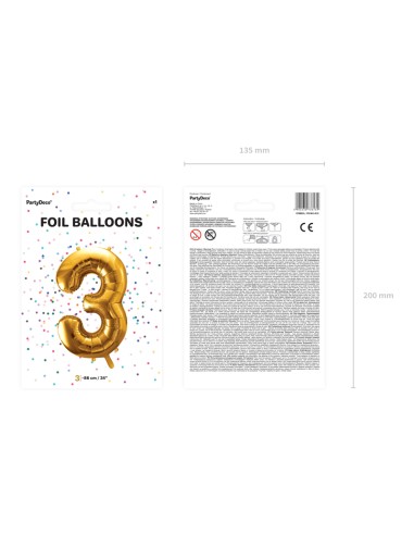 Balionas PARTY DECO 86 cm folinis...