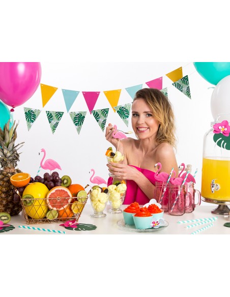 Girlianda PARTY DECO Bunting Aloha Leaves 1.3 m popierinė