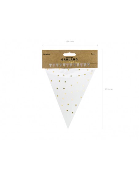 Girlianda PARTY DECO Bunting Mix 2.1 m popierinė
