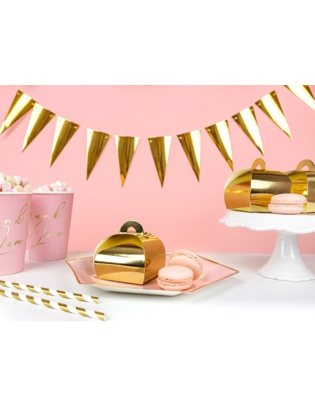 Girlianda PARTY DECO Bunting Gold 2.15 m popierinė auksinė