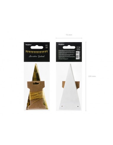 Girlianda PARTY DECO Bunting Gold...