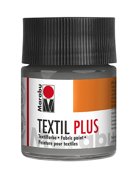 Dažai MARABU Textil Plus 078 grey 50 ml