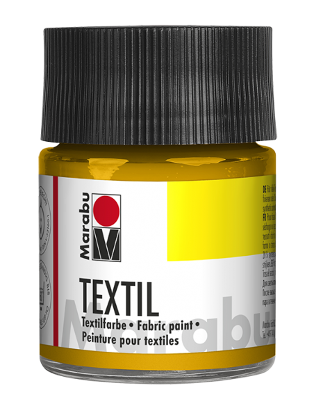 Dažai MARABU tekstilei 021 medium yellow 50 ml