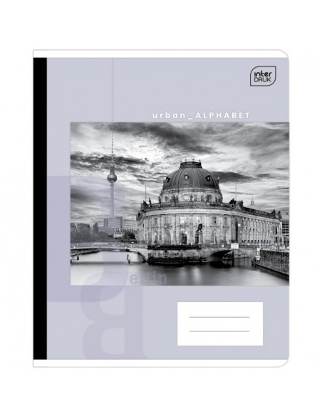 Sąsiuvinis INTERDRUK Monocolor A5 langeliais 48 lapų