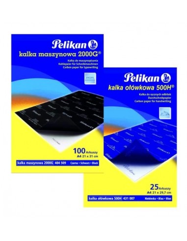 Kalkė PELIKAN 500 G A4 x 5 mėlyna