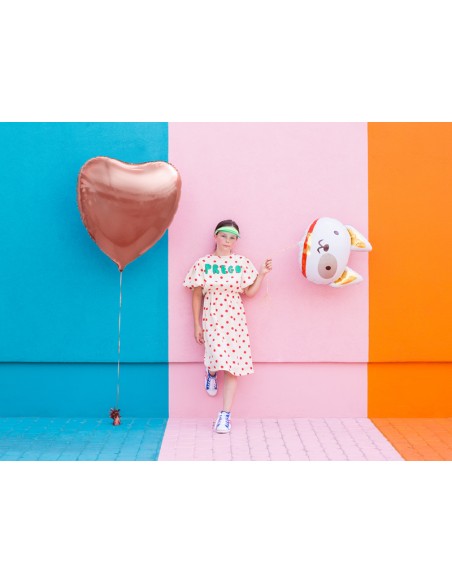 Balionas PARTY DECO Heart 72 x 73 cm folinis rožinis