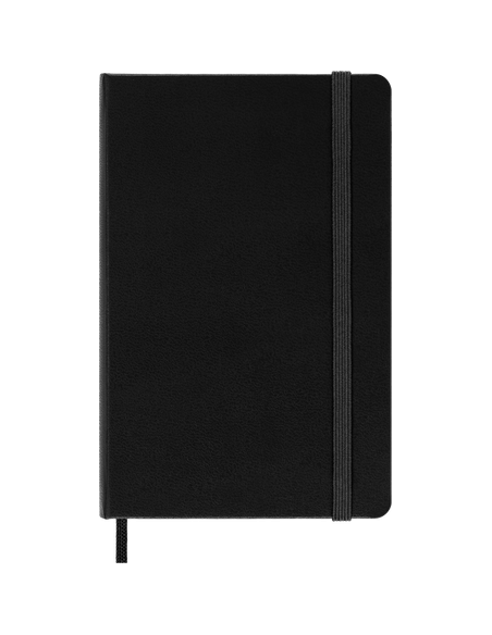 Užrašų knygelė MOLESKINE Classic 9 x 14 cm kietu viršeliu su gumele taškeliais 192 puslapiai juoda