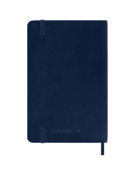 Užrašų knygelė MOLESKINE Classic 9 x 14 cm minkštu viršeliu su gumele linijomis mėlynas