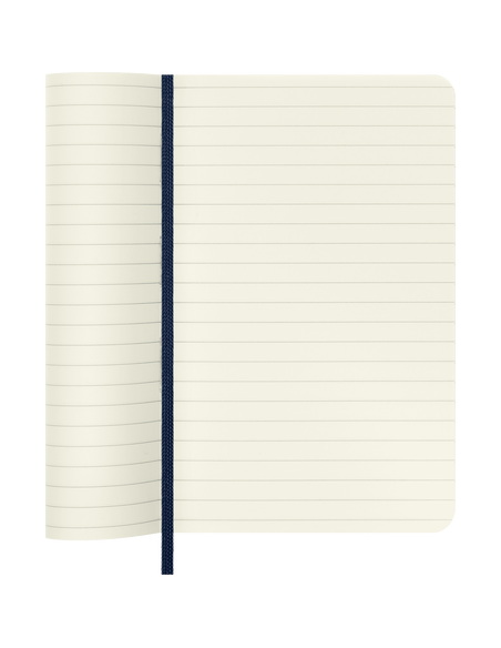Užrašų knygelė MOLESKINE Classic 9 x 14 cm minkštu viršeliu su gumele linijomis mėlynas