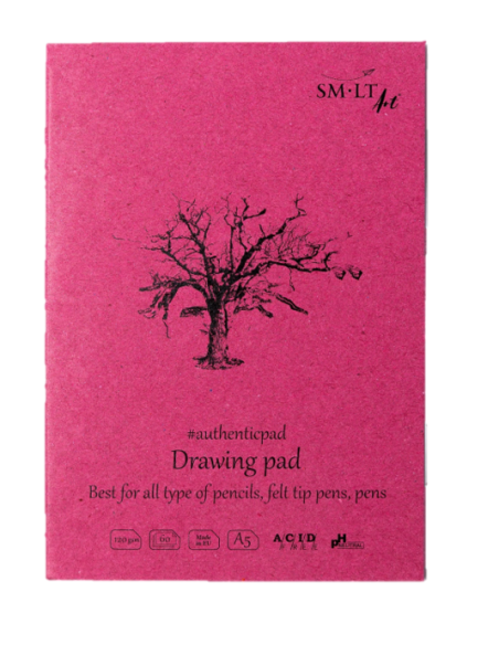 Piešimo albumas SMILTAINIS Authentic A5 120 gsm 60 lapų