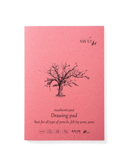 Piešimo albumas SMILTAINIS Authentic A4 120 gsm 60 lapų