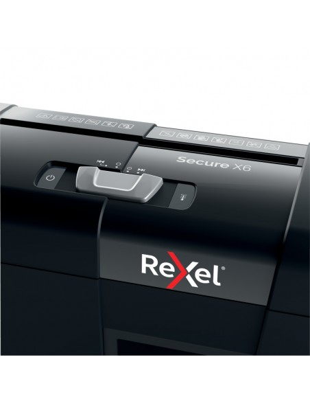 Dokumentų naikiklis REXEL Secure X6 P4 10 litrų 4 x 40 mm 6 lapai