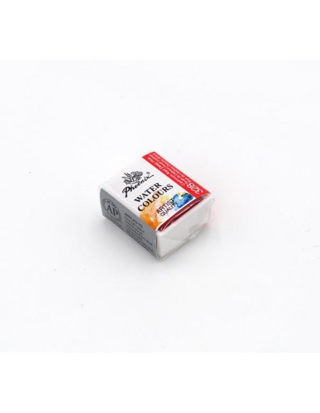 Akvareliniai dažai PHOENIX Artist Fine 1/2 Pan 328 Cadmium Red Deep Hue