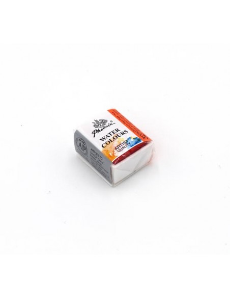 Akvareliniai dažai PHOENIX Artist Fine 1/2 Pan 327 Cadmium Red Pale Hue