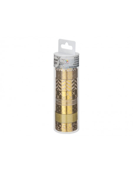 Lipnios popierinės juostelės CRAFT SENSATION rinkinys dekoratyvinė (washi) 8 vnt.